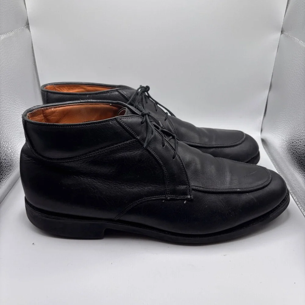Allen Edmonds Stuart Black Leather Vibram Chukka Boots Men's Size 11.5D